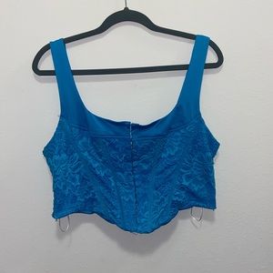 Princess Polly Blue Lace Corset